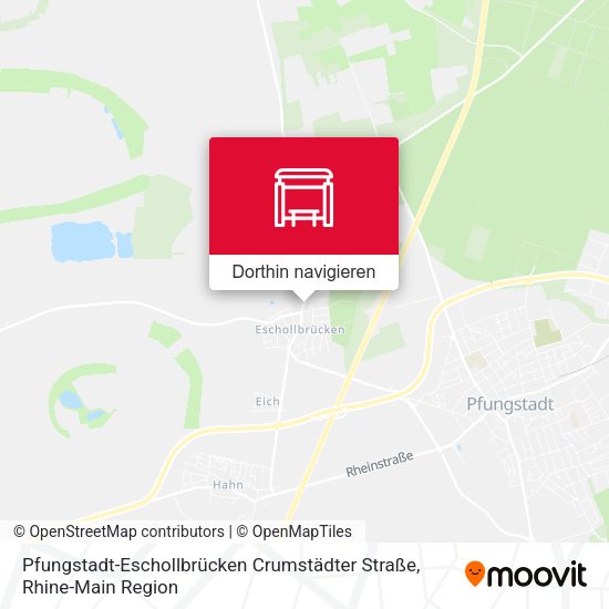 Pfungstadt-Eschollbrücken Crumstädter Straße Karte