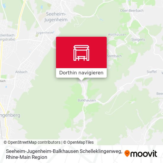 Seeheim-Jugenheim-Balkhausen Schelleklingenweg Karte