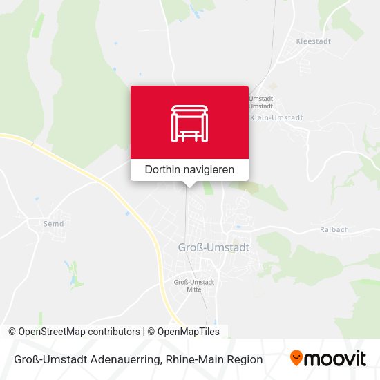 Groß-Umstadt Adenauerring Karte