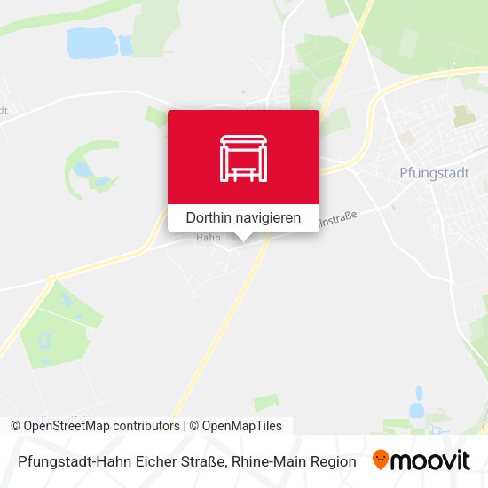 Pfungstadt-Hahn Eicher Straße Karte