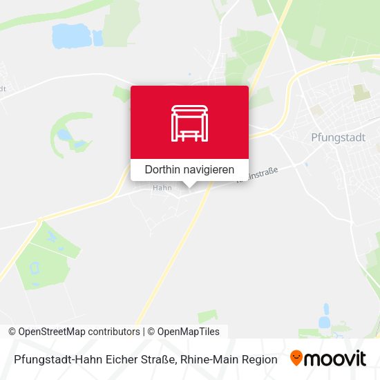 Pfungstadt-Hahn Eicher Straße Karte