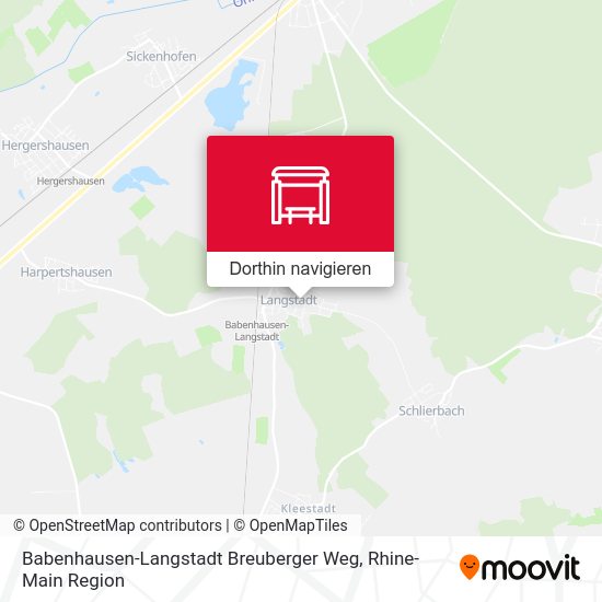 Babenhausen-Langstadt Breuberger Weg Karte