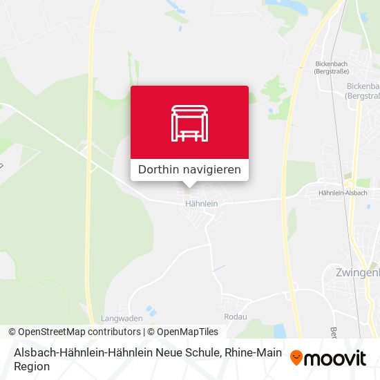 Alsbach-Hähnlein-Hähnlein Neue Schule Karte