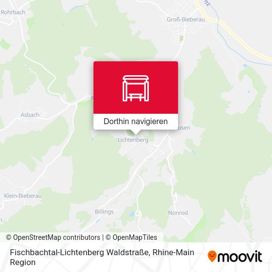 Fischbachtal-Lichtenberg Waldstraße Karte