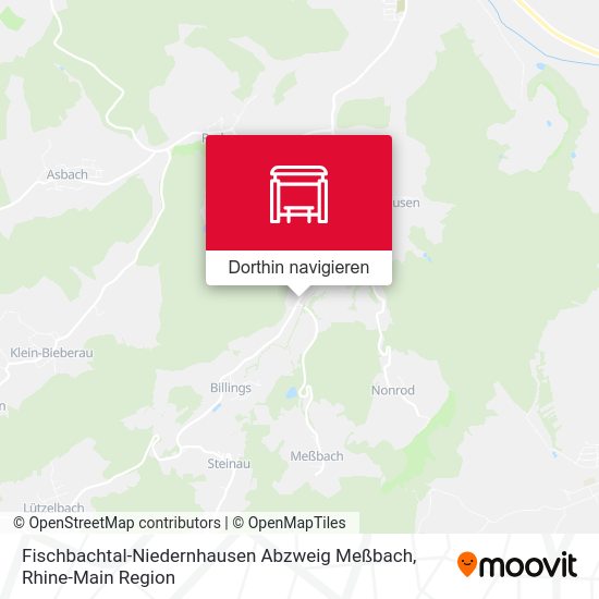 Fischbachtal-Niedernhausen Abzweig Meßbach Karte