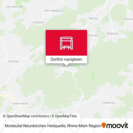 Modautal-Neunkirchen Heilquelle Karte