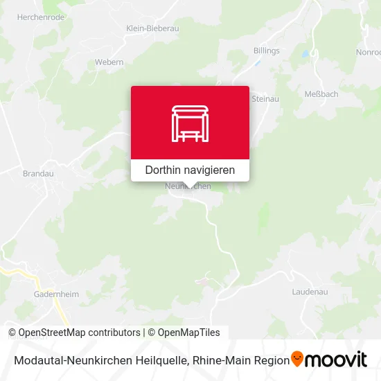 Modautal-Neunkirchen Heilquelle Karte