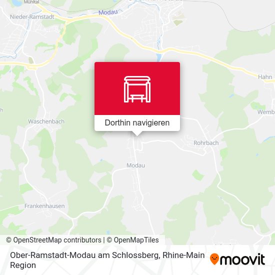 Ober-Ramstadt-Modau am Schlossberg Karte