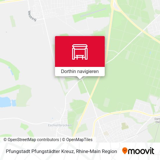 Pfungstadt Pfungstädter Kreuz Karte