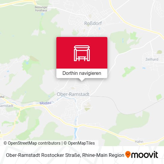 Ober-Ramstadt Rostocker Straße Karte