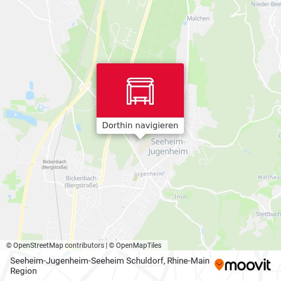 Seeheim-Jugenheim-Seeheim Schuldorf Karte