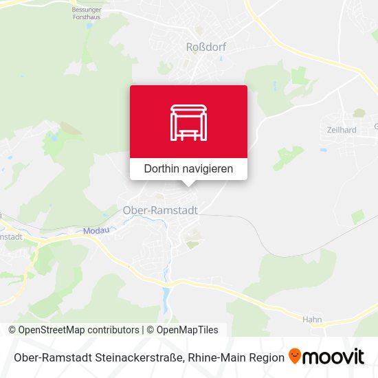 Ober-Ramstadt Steinackerstraße Karte