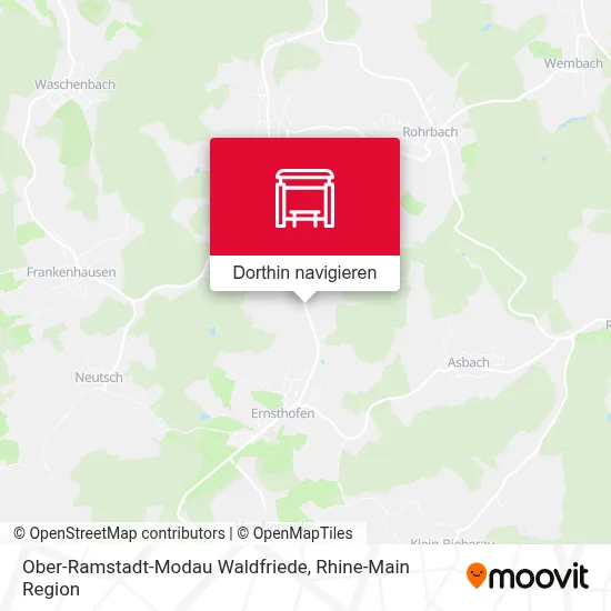 Ober-Ramstadt-Modau Waldfriede Karte