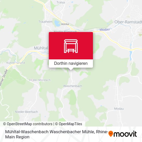 Mühltal-Waschenbach Waschenbacher Mühle Karte