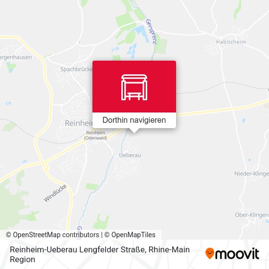 Reinheim-Ueberau Lengfelder Straße Karte