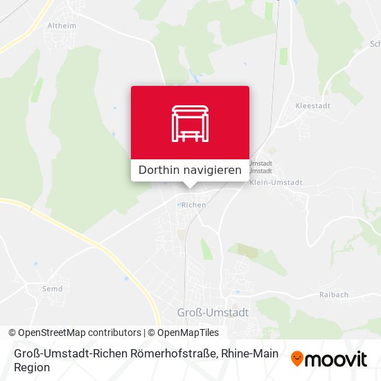 Groß-Umstadt-Richen Römerhofstraße Karte