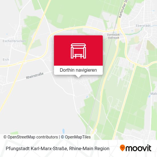 Pfungstadt Karl-Marx-Straße Karte