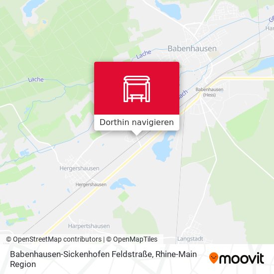 Babenhausen-Sickenhofen Feldstraße Karte