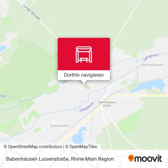 Babenhausen Luisenstraße Karte