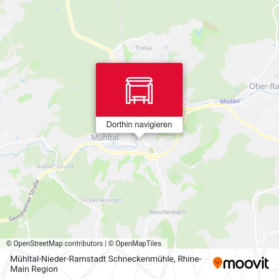 Mühltal-Nieder-Ramstadt Schneckenmühle Karte