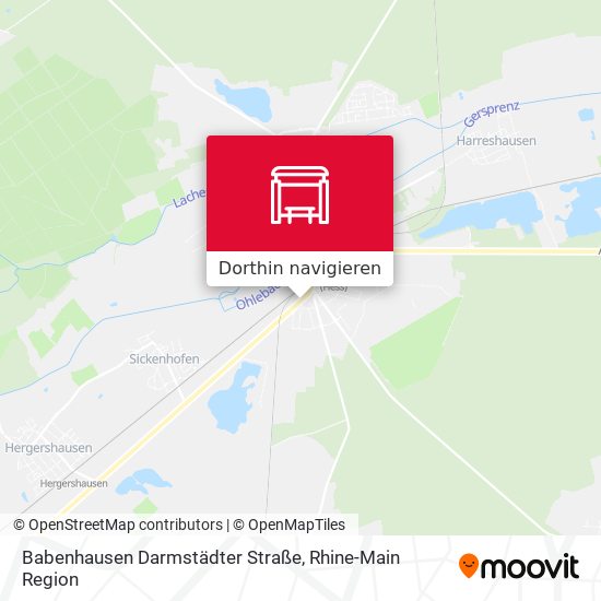 Babenhausen Darmstädter Straße Karte