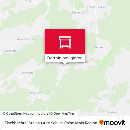 Fischbachtal-Steinau Alte Schule Karte