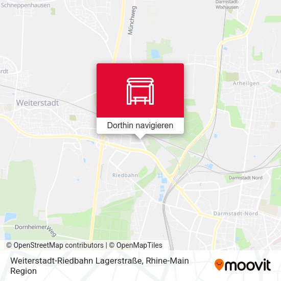 Weiterstadt-Riedbahn Lagerstraße Karte