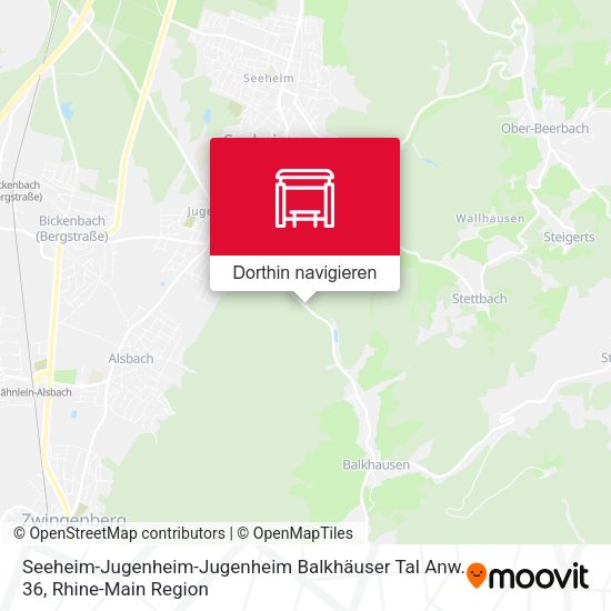 Seeheim-Jugenheim-Jugenheim Balkhäuser Tal Anw. 36 Karte
