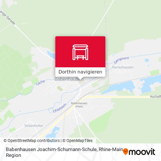 Babenhausen Joachim-Schumann-Schule Karte