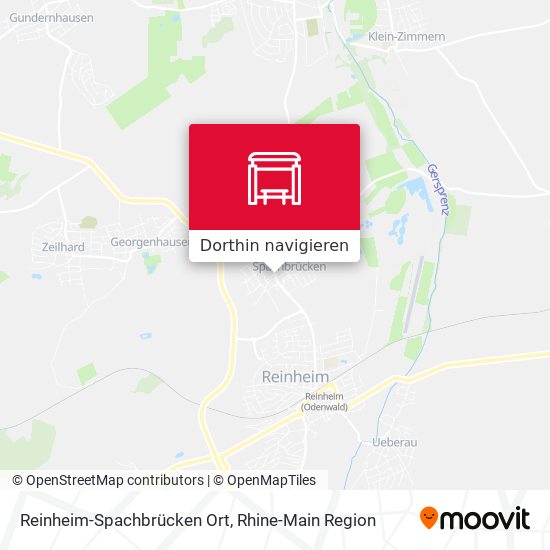 Reinheim-Spachbrücken Ort Karte