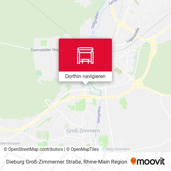 Dieburg Groß-Zimmerner Straße Karte