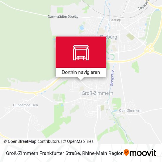 Groß-Zimmern Frankfurter Straße Karte