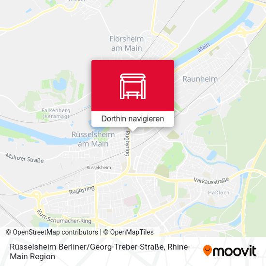 Rüsselsheim Berliner / Georg-Treber-Straße Karte