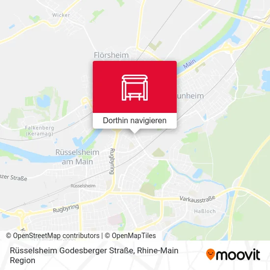 Rüsselsheim Godesberger Straße Karte