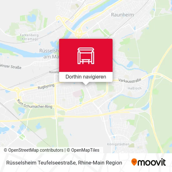 Rüsselsheim Teufelseestraße Karte