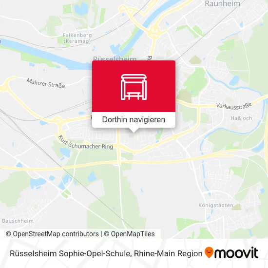 Rüsselsheim Sophie-Opel-Schule Karte