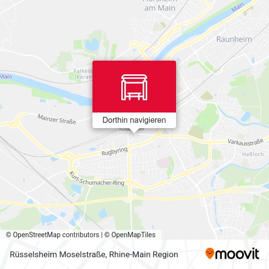 Rüsselsheim Moselstraße Karte
