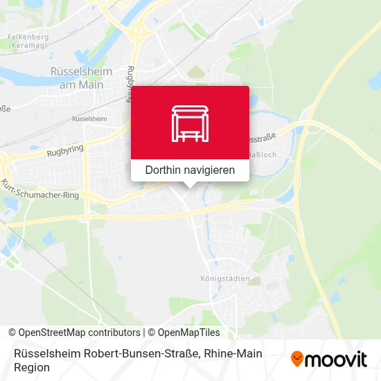 Rüsselsheim Robert-Bunsen-Straße Karte