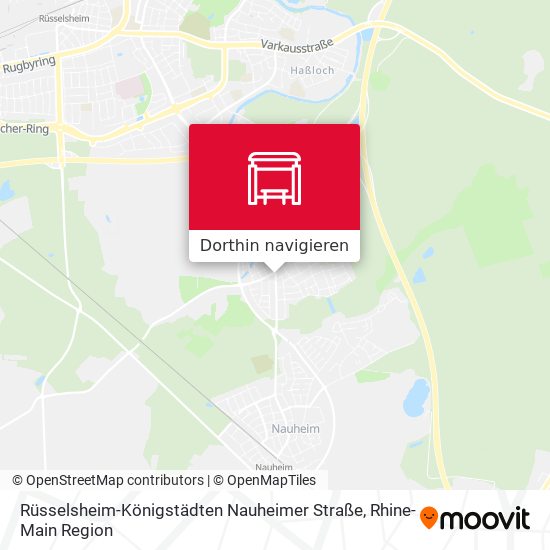 Rüsselsheim-Königstädten Nauheimer Straße Karte