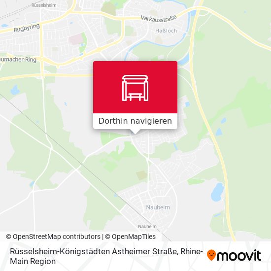 Rüsselsheim-Königstädten Astheimer Straße Karte