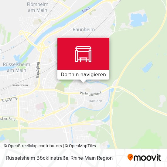 Rüsselsheim Böcklinstraße Karte