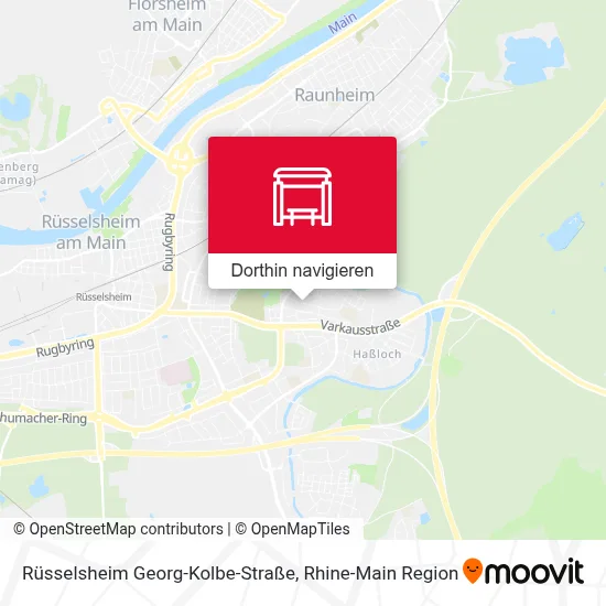 Rüsselsheim Georg-Kolbe-Straße Karte