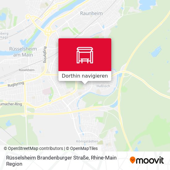 Rüsselsheim Brandenburger Straße Karte