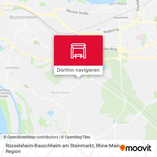 Rüsselsheim-Bauschheim am Steinmarkt Karte