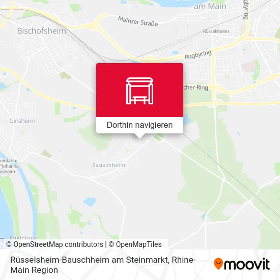 Rüsselsheim-Bauschheim am Steinmarkt Karte