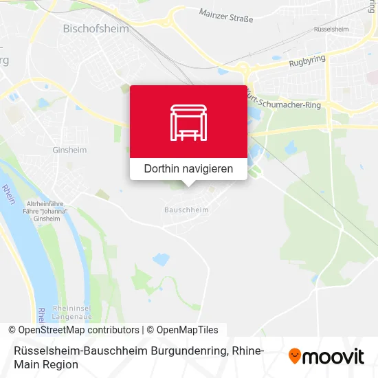 Rüsselsheim-Bauschheim Burgundenring Karte