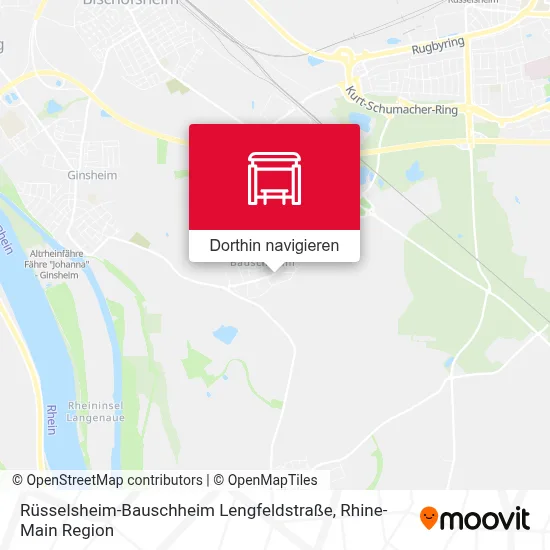 Rüsselsheim-Bauschheim Lengfeldstraße Karte
