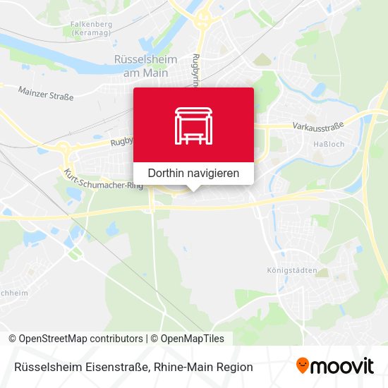 Rüsselsheim Eisenstraße Karte