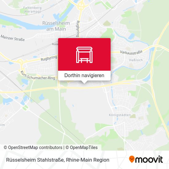 Rüsselsheim Stahlstraße Karte