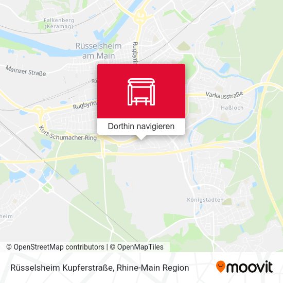 Rüsselsheim Kupferstraße Karte